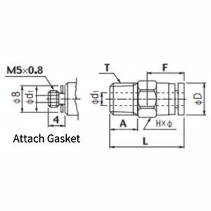 ผลิตภัณฑ์อุปกรณ์เสริมตัวเชื่อมต่อ ecv แบบ PUSH One Nitta - Product Image 1