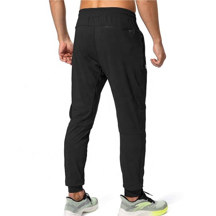 Pantaloni Tuta Uomo Jogging Con Tasche – Morbidi E Elasticizzati, Vita Regolabile, Nero, Taglia L