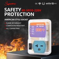 Protecteur de tension monophasé AC 220V, protection électronique contre les sous-tensions, temps de réponse rapide, matériau PC, affichage LED, 50Hz, usage domestique