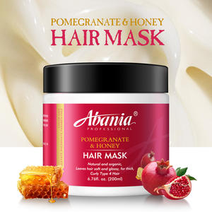 <span class=keywords><strong>Abania</strong></span> Mascarilla para el cabello natural y orgánica Etiqueta privada Tratamiento para el cabello <span class=keywords><strong>Abania</strong></span> Mascarilla para el cabello de Granada y miel - Product Image 1