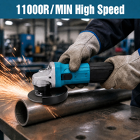 Meuleuse d'angle sans fil professionnelle personnalisable de qualité industrielle 100 mm 220 V pour le conditionnement de surface par pagaie – Ensemble d'outils de ponçage