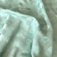 Penjualan Terlaris Kain Jacquard Sutra Berkualitas Tinggi Motif Ombak Laut Vintage yang Anggun untuk Gaun Wanita, Pakaian Istri, dan Tekstil Rumah