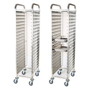 T2G Model 01 15 Trays Silver Stainless Steel Kitchen Food Bakery <b>Cooling</b> <b>Rack</b> Trolley - Product Image 2