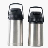 Verseuse isotherme à double paroi sous vide 1.3L 1.6L 1.9L 3L 4L pour café, thé et boissons – Distributeur thermique avec pompe