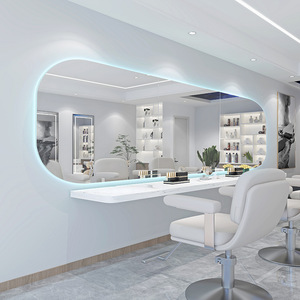 Espejo Colgante Horizontal con Luz LED de Alta Gama para Barbería y Peluquería, Especial para Corte de Cabello, Permanente y Tinte - Product Image 5