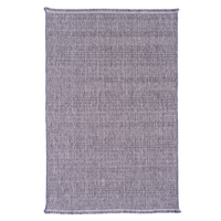 Tapis abstrait tissé en polypropylène gris naturel Turkua Home, tailles personnalisées, résistant aux taches, lavable, tissage plat, moderne, pour salon