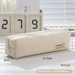 Kotak Pensil Korduroi Cantik Baru 2026, Sederhana, Lucu, Gaya Korea, Tas Pensil Mewah untuk Anak Perempuan, Hadiah Promosi Pesta, POUCH Pensil - Product Image 6