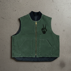 Rompi Cargo Streetwear Stylish untuk Pria, Desain Grafis Bordir Custom, Veste Sans Manche Homme, Rompi Kerja, Gilet - Product Image 4