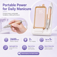 Yaqin professionnel Rechargeable rapide Dissipation thermique à faible bruit 48W 35000 tr/min perceuse à ongles électrique sans brosse