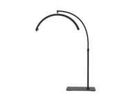 Nouvelle Arrivée - Lampe de Sol LED en Aluminium en Forme de Demi-Lune Rotative à 360 Degrés, Température de Couleur Réglable, Idéale pour les Salons de Beauté