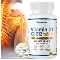 Comprimés de Calcium, Magnésium, Zinc, Vitamines D3, B12 et K2 OEM ODM – Complément pour la Santé Osseuse, Cardiaque et Immunitaire – Comprimé de Calcium et Vitamine D3