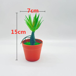 Planta Suculenta Artificial Verde Creativa de 15 cm en Maceta, Decoración Verde para Interiores, Adorno para Escritorio de Oficina - Product Image 1