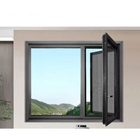 Ventanas Corredizas de Aluminio Modernas de Alta Calidad, Ventiladas, con Vidrio Templado, Insonorizadas, Abatibles y Giratorias, con Cortinas