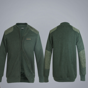 DFU108 Ensemble tactique d'hiver pour hommes, personnalisé, vert olive, comprenant un cardigan chaud et un pantalon de sous-vêtement - Product Image 2