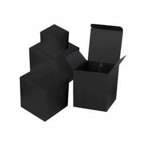 Scatola Regalo Piccola Riciclata per Decorazioni Matrimoniali, Scatola Bianca in Carta per Caramelle, Scatola Personalizzata in Carta Nera per Alimenti, Sacchetto Stampato per Confezioni - Product Image 5