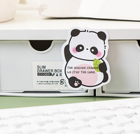 Gros Cartoon Panda Sticky Notes-Bloc-notes de logo personnalisé OEM, Fournitures scolaires drôles en vrac
