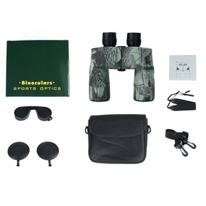 Optique essentielle pour les voyages en plein air, la randonnée, jumelles 10x50, prisme Bak4, étanches, vision grand angle, légères, portables - Product Image 6
