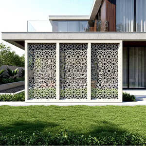 Panneau décoratif personnalisé de luxe gravé au laser pour façade de villa et intérieur – Mur en aluminium découpé CNC - Product Image 1