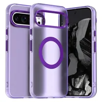 Casing Anti Benturan Untuk Google Pixel 10 Pro XL / 10 Pro / 10 / 10A / 10pro, Penutup Belakang Pengisian Daya Nirkabel Magnetik
