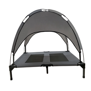 Giường chó nâng cao trong nhà ngoài trời bán buôn giá tốt 2025, thiết kế hiện đại sang trọng hình chữ nhật, có mái che tháo rời, cỡ XL, đóng thùng carton - Product Image 2