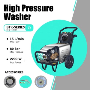 Nettoyeur haute pression portable 220V, 80 bars, 15 LPM, laveuse industrielle pour fermes d'élevage, cours, terrains, installations de <span class=keywords><strong>lavage</strong></span> de voitures - Product Image 1