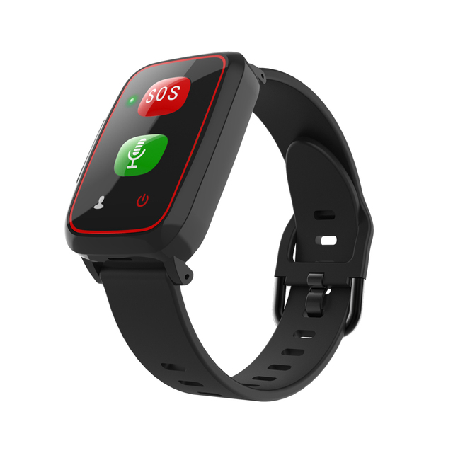 GPS Tracker Bracelet for Elderly with Real Time GPS LBS WiFi SOS Button and Two Way Calling IP67 Waterproof Smart Watch