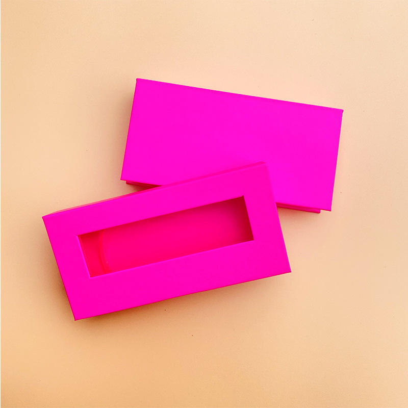 Rose red rectangular magnetic box