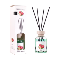 Ensemble de diffuseur de roseaux en verre de 130 ml, huile essentielle naturelle de luxe, écologique, parfum d'arôme, parfum pour la maison, la chambre à coucher, le bureau, l'air