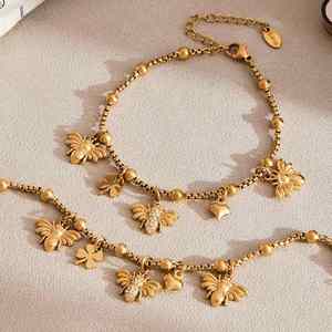 Collar con Colgante de Insecto de Circonita Cúbica y Cadena de Acero Inoxidable, Joyería para Mujer para Fiestas, Bodas y Regalos - Product Image 6