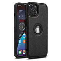 Étui fin et élégant en cuir classique de luxe pour iPhone 15 14 13 11 16 Pro Max 12 Mini XS XR X 8 7 Plus SE 2026 15Pro