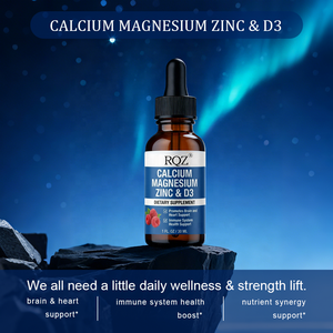 Integratore Liquido OEM/ODM per Adulti con Calcio, Magnesio, Zinco e Vitamina D3 - Supporto per Cervello/Cuore e Sistema Immunitario, Dose 2ml, Confezione da 30ML (1 FL OZ), Fornitura all'Ingrosso - Product Image 3