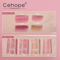 Ensemble de maquillage pour les lèvres 3 en 1 personnalisable : Crayon contour des lèvres en gel délicat, Rouge à lèvres brillant effet miroir, Gloss à lèvres hydratant rosé, Gloss à lèvres effet rosée