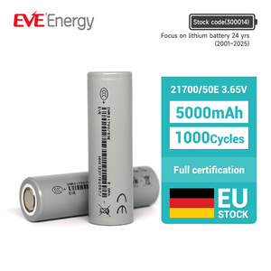 Batería Recargable EVE 21700 50E, Celda de Litio Li-ion 5000mah 3.6V de Alta Capacidad 21700 - Product Image 1