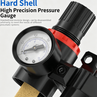 Compresseur d'air 73/2000, processeur de source d'air AFC2000, séparateur huile-eau, vanne de régulation de pression AR, commande pneumatique AFR 40UM