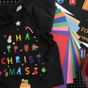 بيع بالجملة كوريا جودة عالية بولي كلوريد الفينيل لامعة مع قطع نقل الحرارة لزجة مرنة سهلة وقطع تصميم ديي - Product Image 4