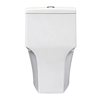 Ensemble de toilettes bidet en céramique à montage au sol avec chasse d'eau cyclonique à double chasse, sanitaire moderne pour villa et hôtel