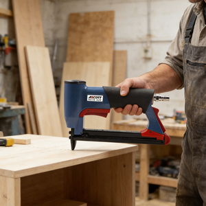 Engrapadora Neumática Industrial 21GA 6-16mm 8016-420, Pistola <span class=keywords><strong>de</strong></span> Clavos Tipo U <span class=keywords><strong>de</strong></span> Acero, Herramientas <span class=keywords><strong>de</strong></span> Engrapado para Bricolaje y Hogar, <span class=keywords><strong>Clavadora</strong></span> para Tapicería - Product Image 2