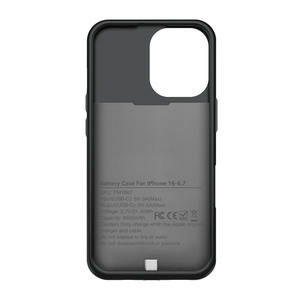 Coque de téléphone à batterie étendue Rechargeable en TPU avec support pour <span class=keywords><strong>iPhone</strong></span> 12 13 <span class=keywords><strong>14</strong></span> 15 16 Pro Max Power Bank Battery Case - Product Image 1