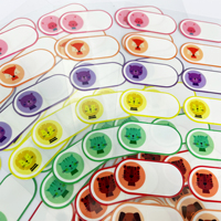 Étiquettes autocollantes personnalisées pour biberons et enfants, étiquette autocollante transparente avec logo