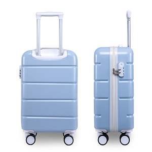 2025 mejor equipaje de transporte maleta de policarbonato de 20 pulgadas para <span class=keywords><strong>adolescentes</strong></span> clásico ligero duradero azul cielo para Rosa precio bajo - Product Image 3
