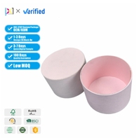 Boîte à bijoux en forme de rose ronde rose sur mesure pour emballages cadeaux de mariage, cadeaux de Noël, parfums, montres