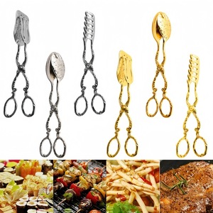 Aluminum Alloy Buffet <b>Tongs</b> Set 3 Styles Heavy Duty Ergonomic Grip Non-Slip Tip Food-Grade Kitchen <b>Serving</b> Salad Commercial - Product Image 5