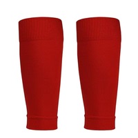 Bonne qualité mollet Compression Running Football Leg Sleeve Footless Soccer Chaussettes avec protège-tibia