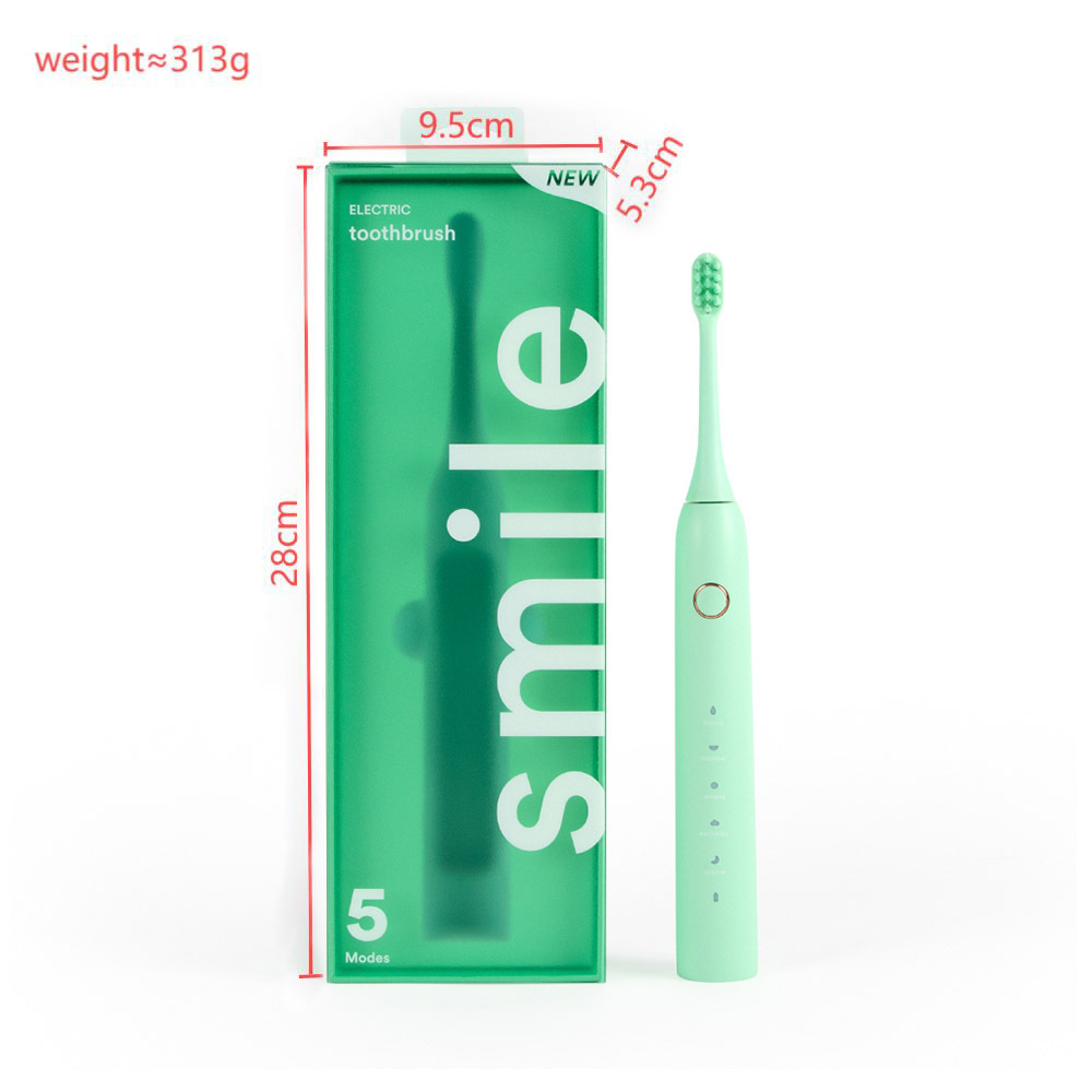 Ensemble brosse à dents électrique K5 - Vert neutre - Vente transfrontalière uniquement