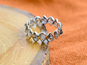 Bague en quartz rutilé noir avec argent sterling 925, style tendance, en vente - Product Image 5