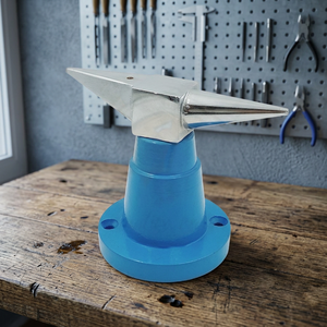 Ensemble de fournitures pour la fabrication de bijoux Eagle Premium Double Horn Anvil avec base ronde 0,700 kg, modèle 14.0106, pour utilisation avec machine à bijoux - Product Image 3