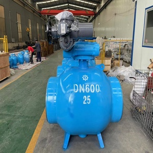 Full - Bore Welded Ball Valve, <b>Worm</b> - Gear Operated Flanged Ball Valve, for Thermal Power and Applications Q361F Wel - Product Image 3