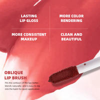 Teinte à lèvres liquide peel-off longue tenue 24h, waterproof, anti-transfert, fini mat, maquillage des lèvres hautement pigmenté