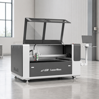 Machine de découpe laser hybride CO2 à double tête 1390FC pour métaux et non-métaux