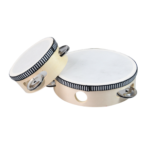 Wholesale Customizable <b>Wedding</b> Tambourine Natural Sheepskin Wooden 6 inch Hand Drum with Ribbon for <b>Wedding</b> Celebration - Product Image 6